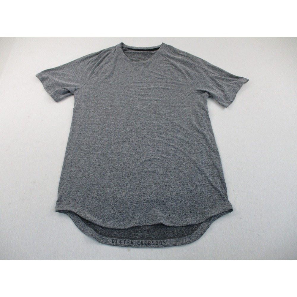 Lululemon T-Shirt Men Large Gray Better Everyday Raglan Curved Hem Athletic Tee